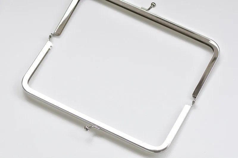 8" (20.5cm) Silver Purse Frame Clutch Bag Purse Frame