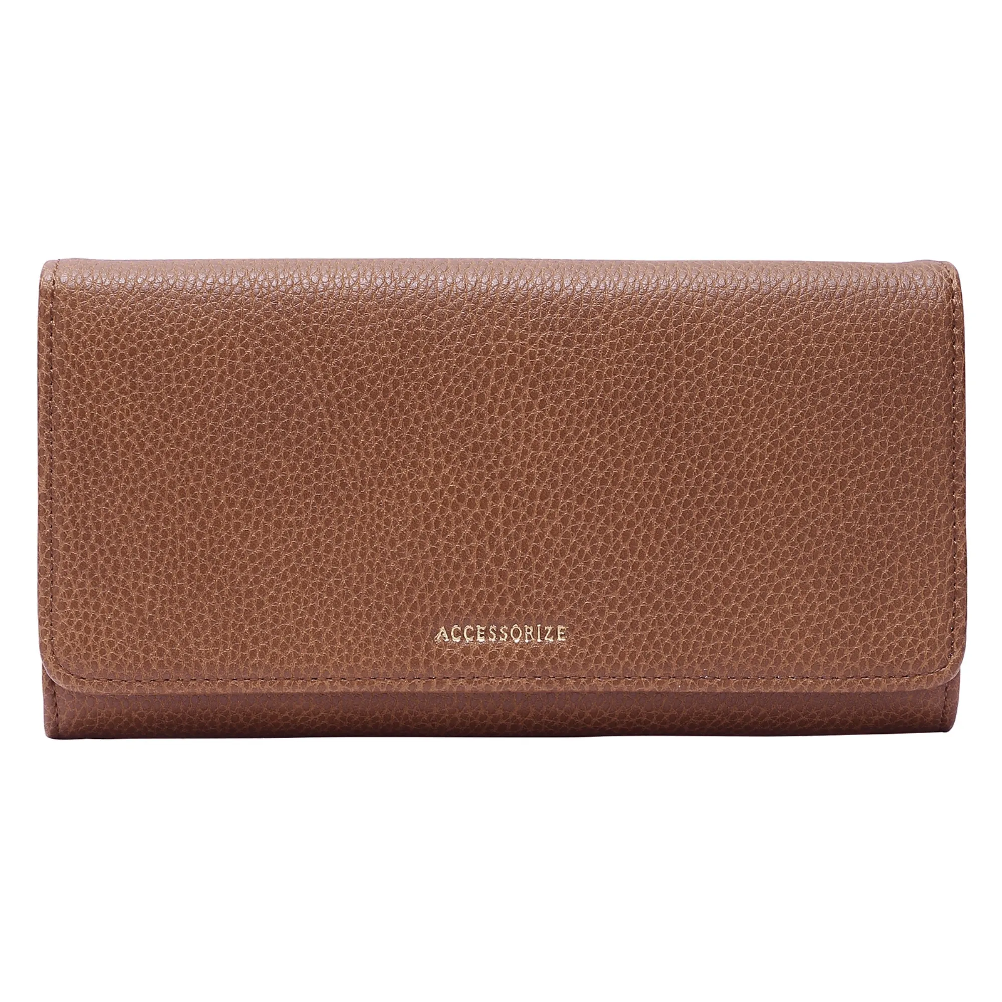 Accessorize London Women's Tan Multi Compartment Large Wallet