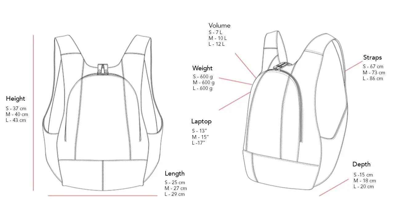 ARSAYO Original Vegan Backpack | Red