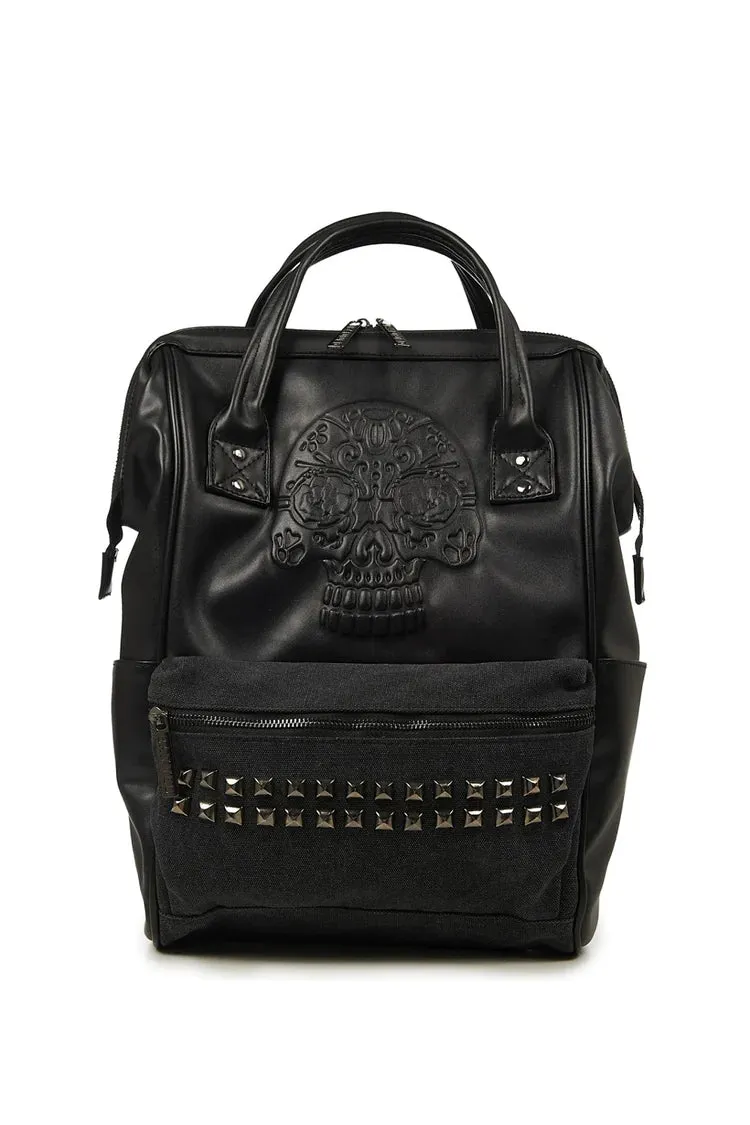 Banned Alternative Androginy Sugar Skull Backpack