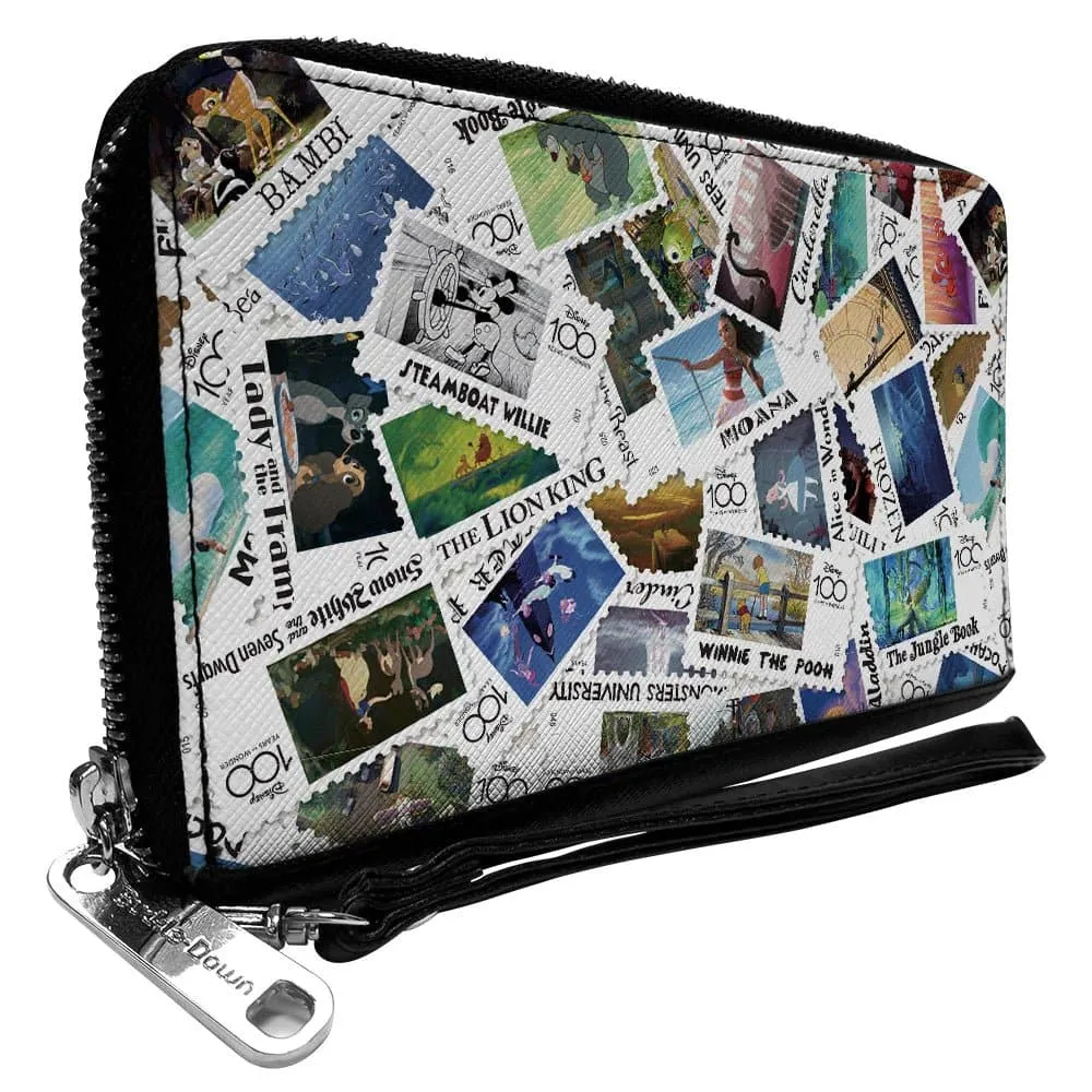 Buckle Down Disney 100 PU Zip Around Wallet Rectangle