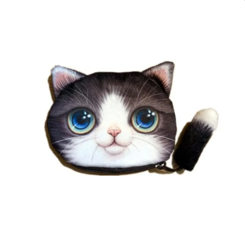 Cat Purse with Tail Black