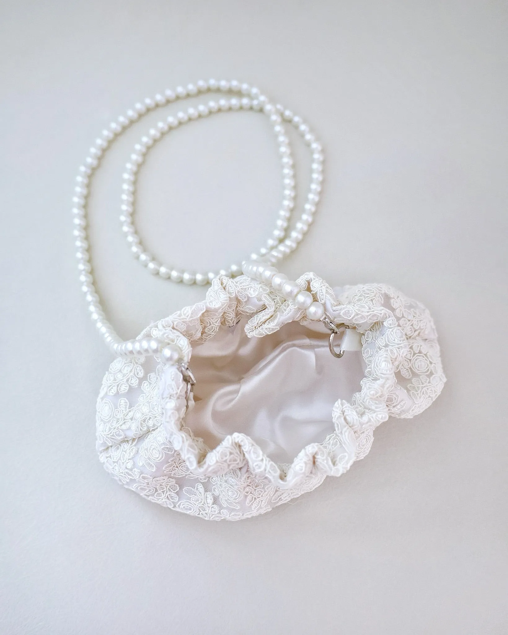 Cleo Pearl Lace Mini Pouch