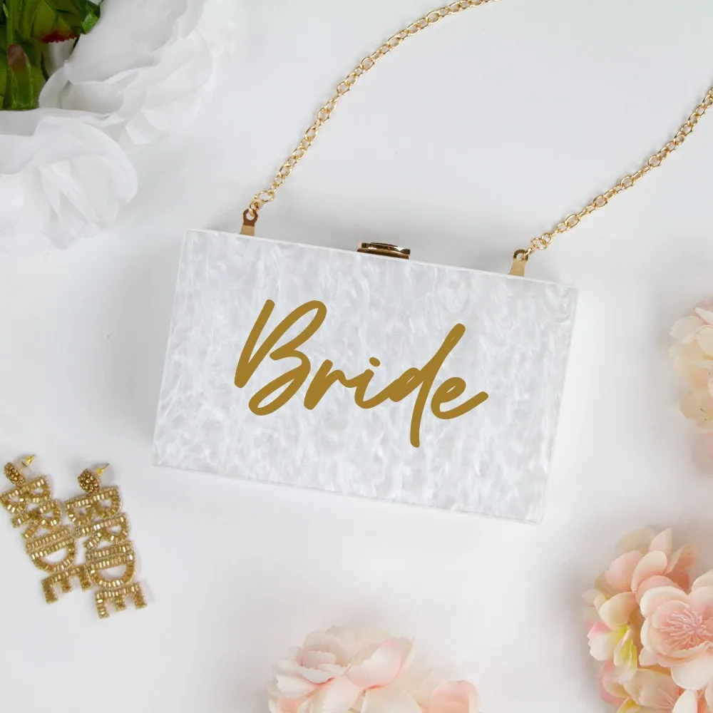Customized Acrylic Box Clutch Bag