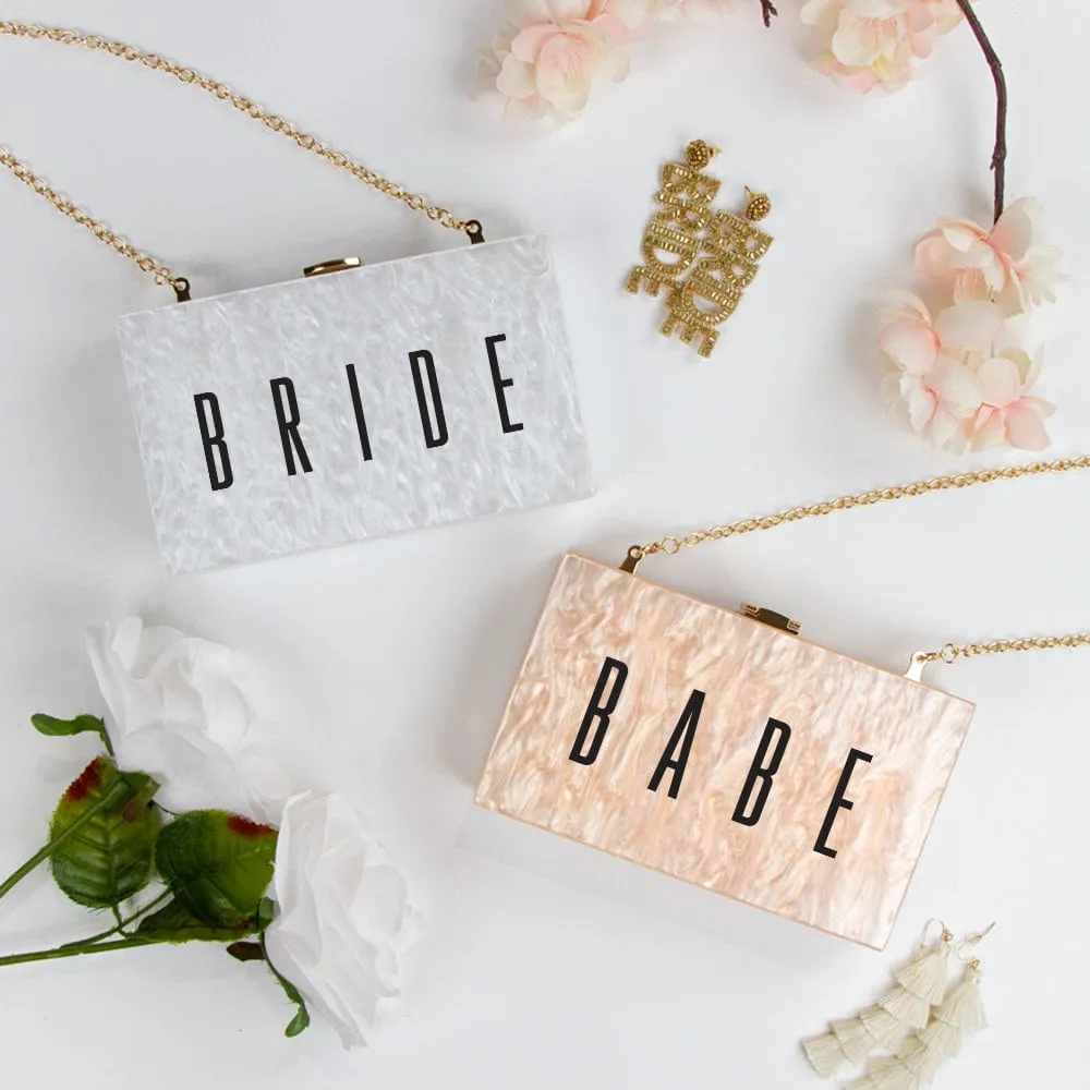 Customized Acrylic Box Clutch Bag