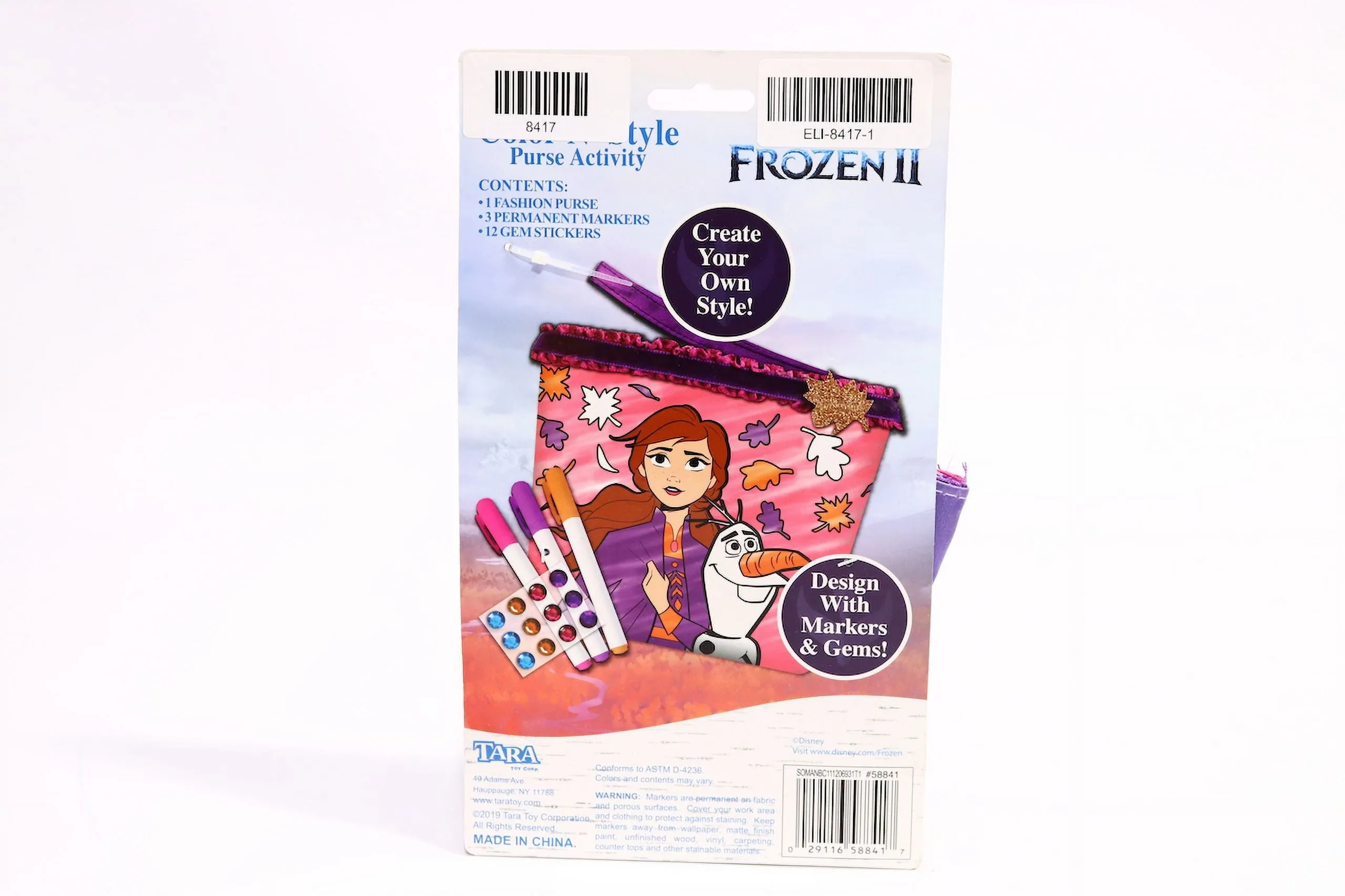 Disney Frozen Color N' Style Purse Activity
