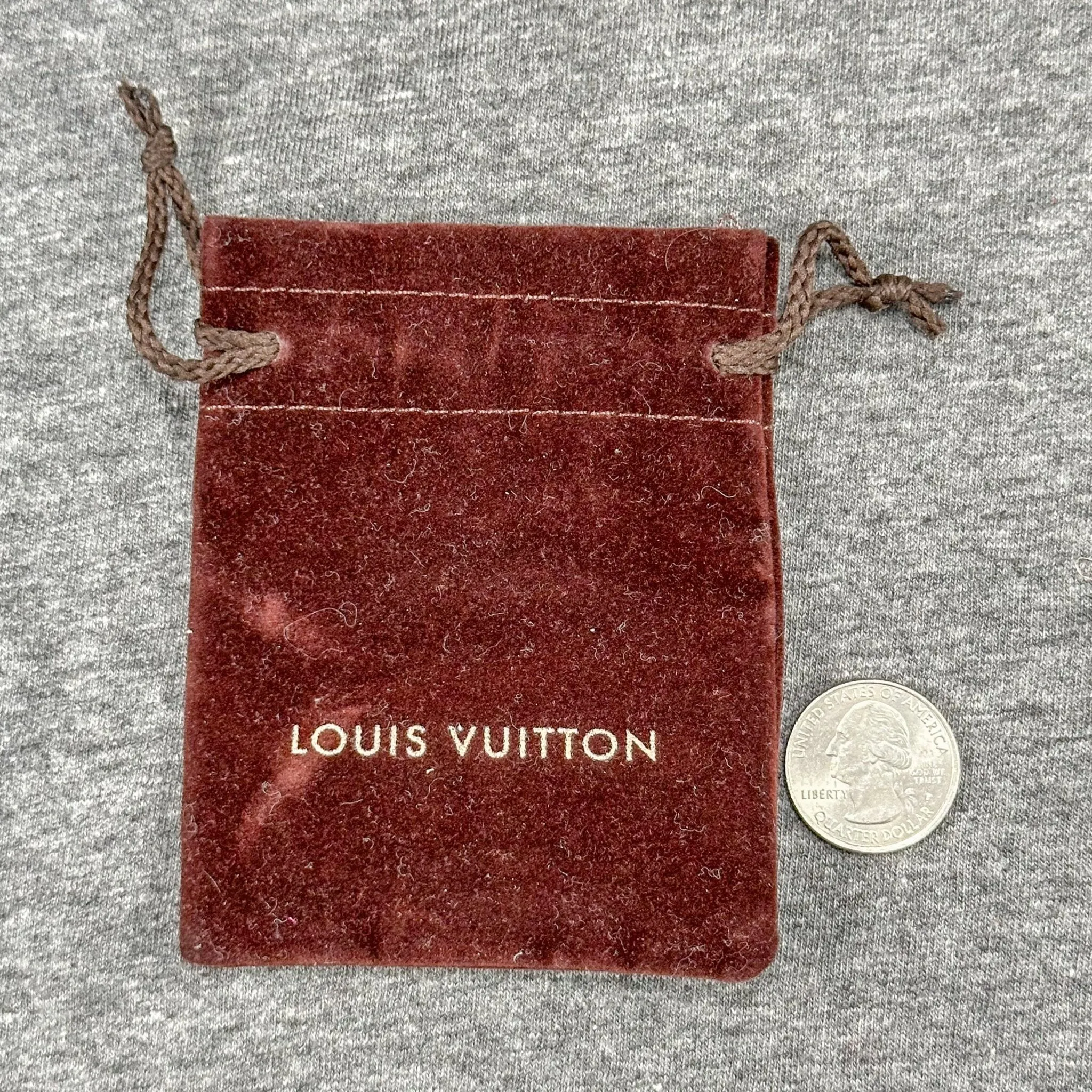 Estate Louis Vuitton Brown Drawstring Pouch EMPTY