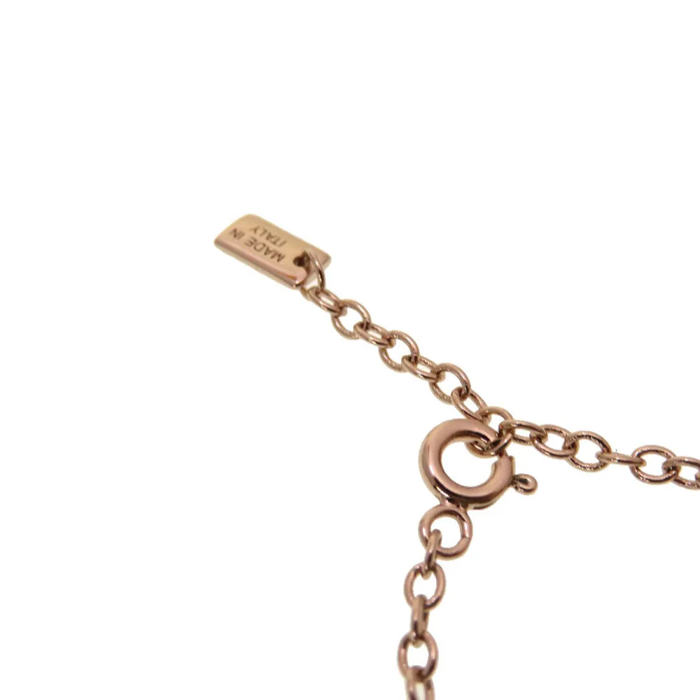 FENDI choker 8AG994 metal Pink gold FF Baguette