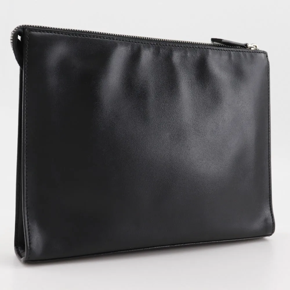 FENDI Clutch bag 7VA433 Calfskin black Bugs monster mens(Unisex) Used
