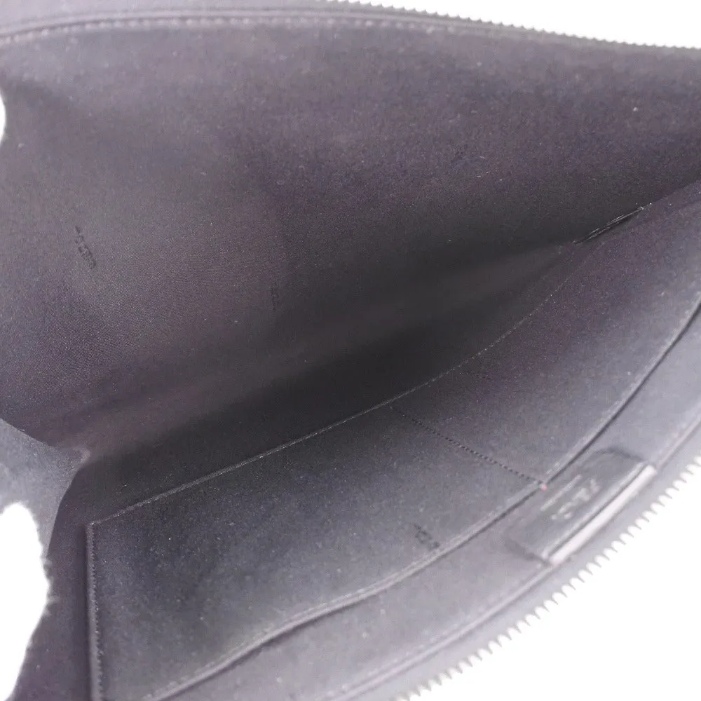 FENDI Clutch bag 8M0370 7MP F0V3X leather black Karl Lagerfeld Studs carlito flat clutch Women Used