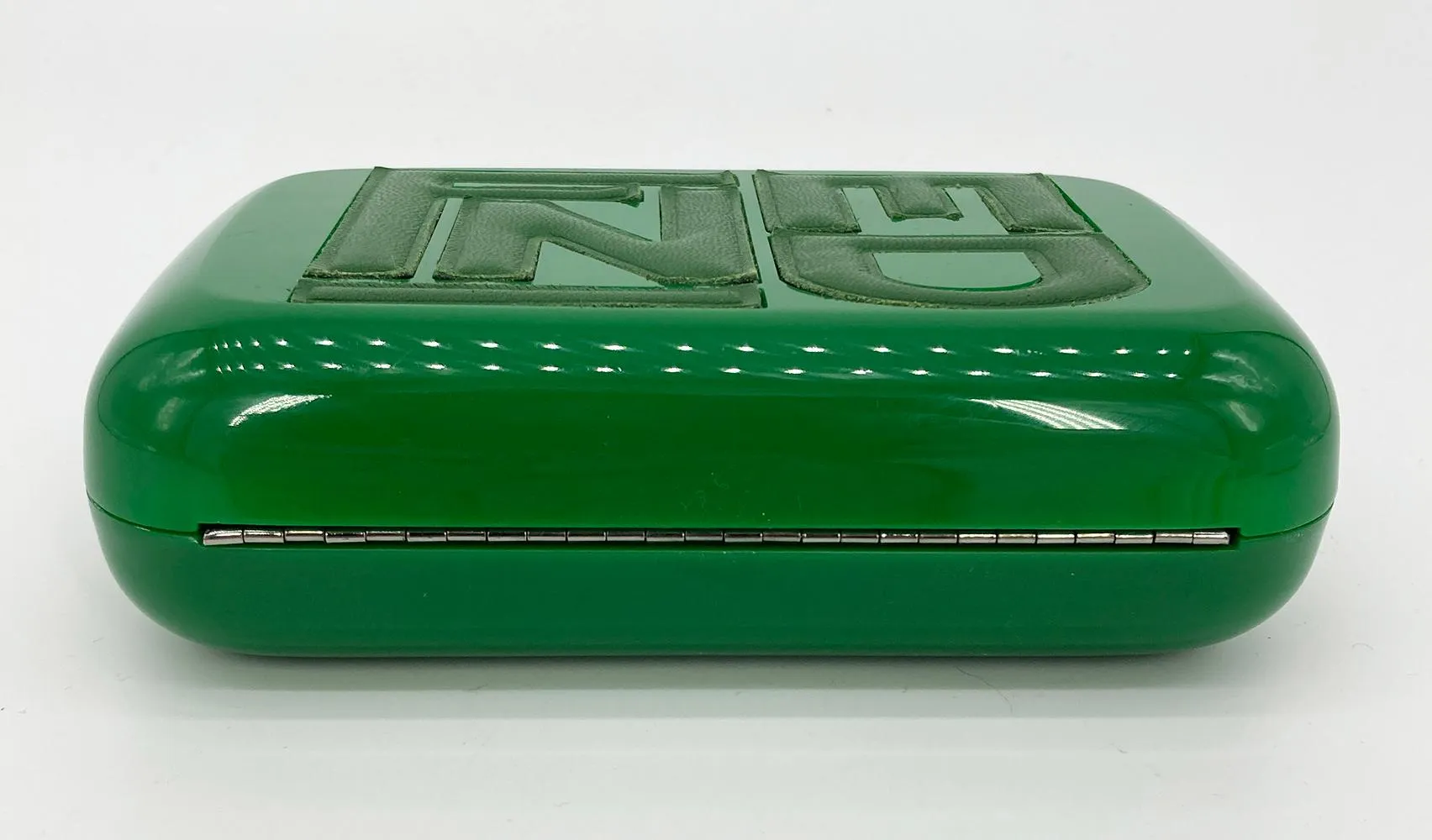 FENDI Green Logo Box Clutch
