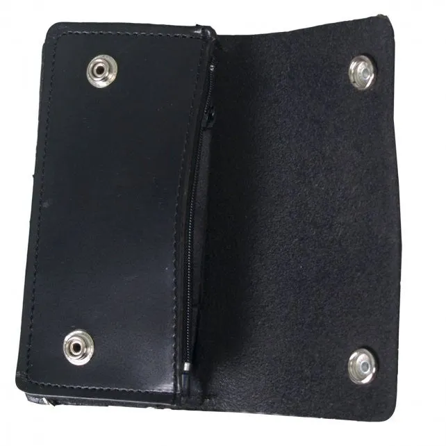 Hot Leathers 2nd Amendment Bi-fold Wallet w/ Chain American Made USA