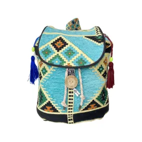 Kilim Hobo Backpack - Traditional Kilim Design Backpack - Ethnic Turkish Design Backpack