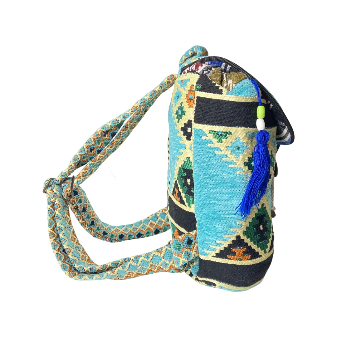 Kilim Hobo Backpack - Traditional Kilim Design Backpack - Ethnic Turkish Design Backpack