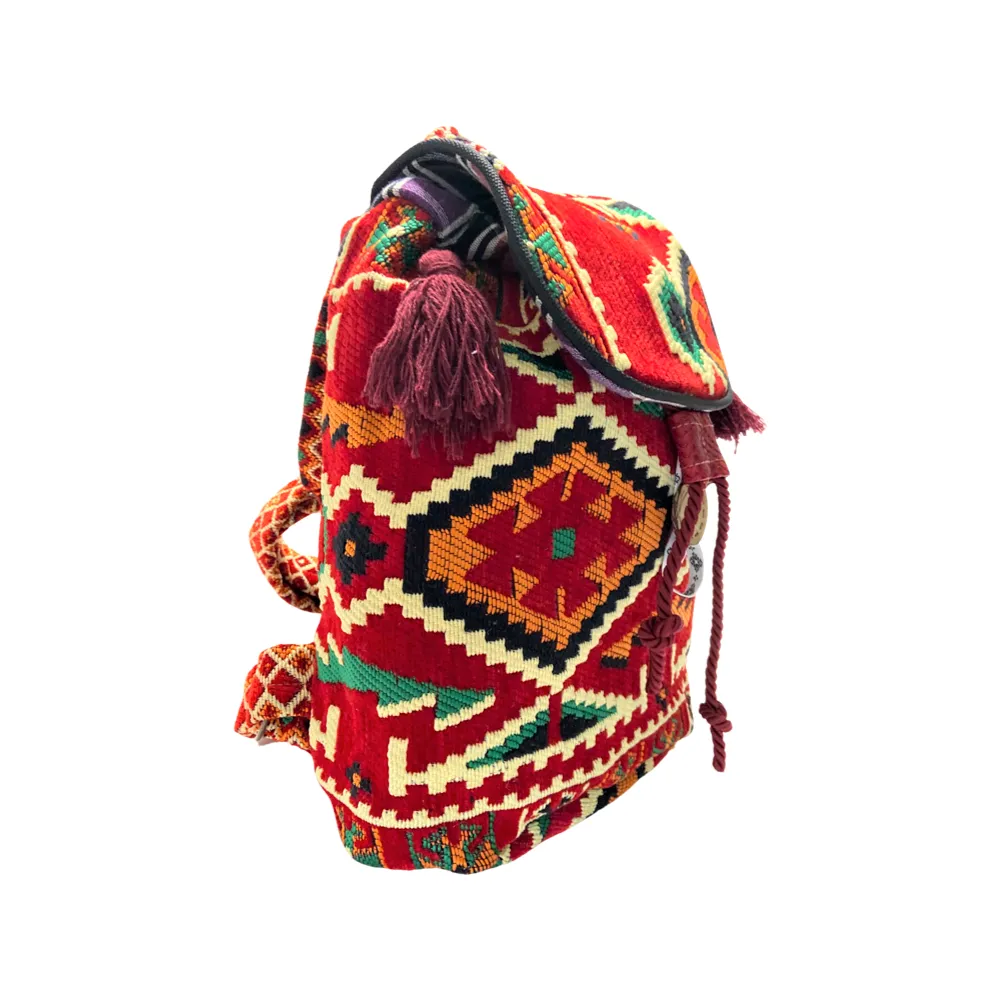 Kilim Hobo Backpack - Traditional Kilim Design Backpack - Ethnic Turkish Design Backpack