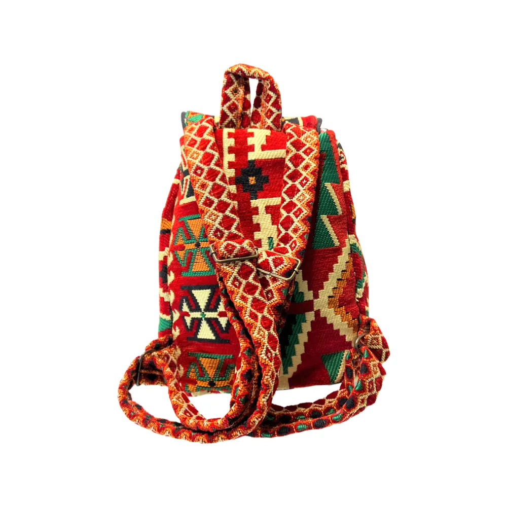 Kilim Hobo Backpack - Traditional Kilim Design Backpack - Ethnic Turkish Design Backpack