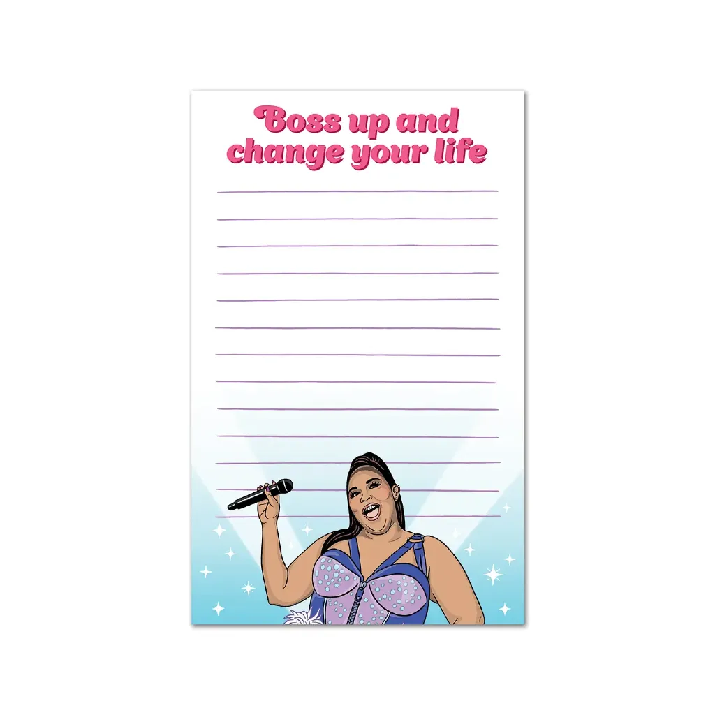 Lizzo Boss Up To-Do List Notepad
