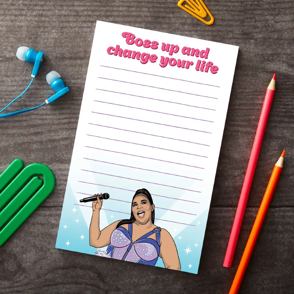 Lizzo Boss Up To-Do List Notepad