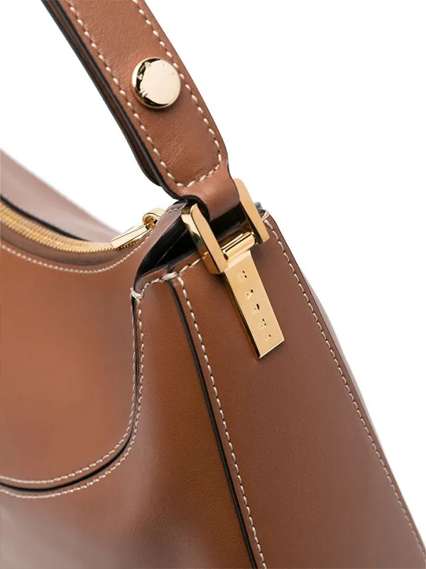 Milano Large Shoulder Bag in Brown