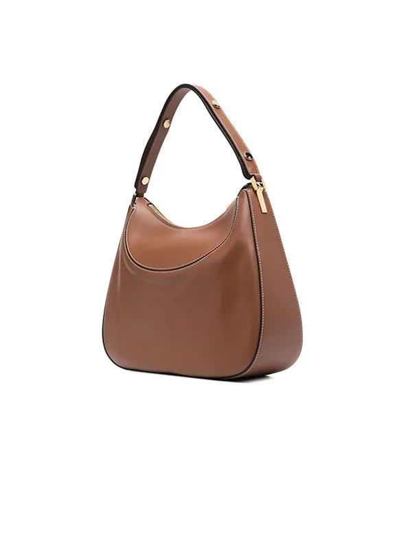 Milano Large Shoulder Bag in Brown