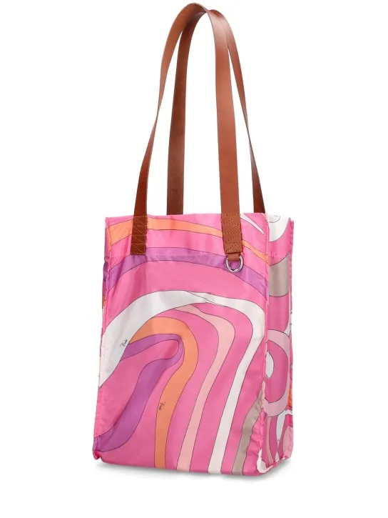 Pucci   Medium nylon tote bag 