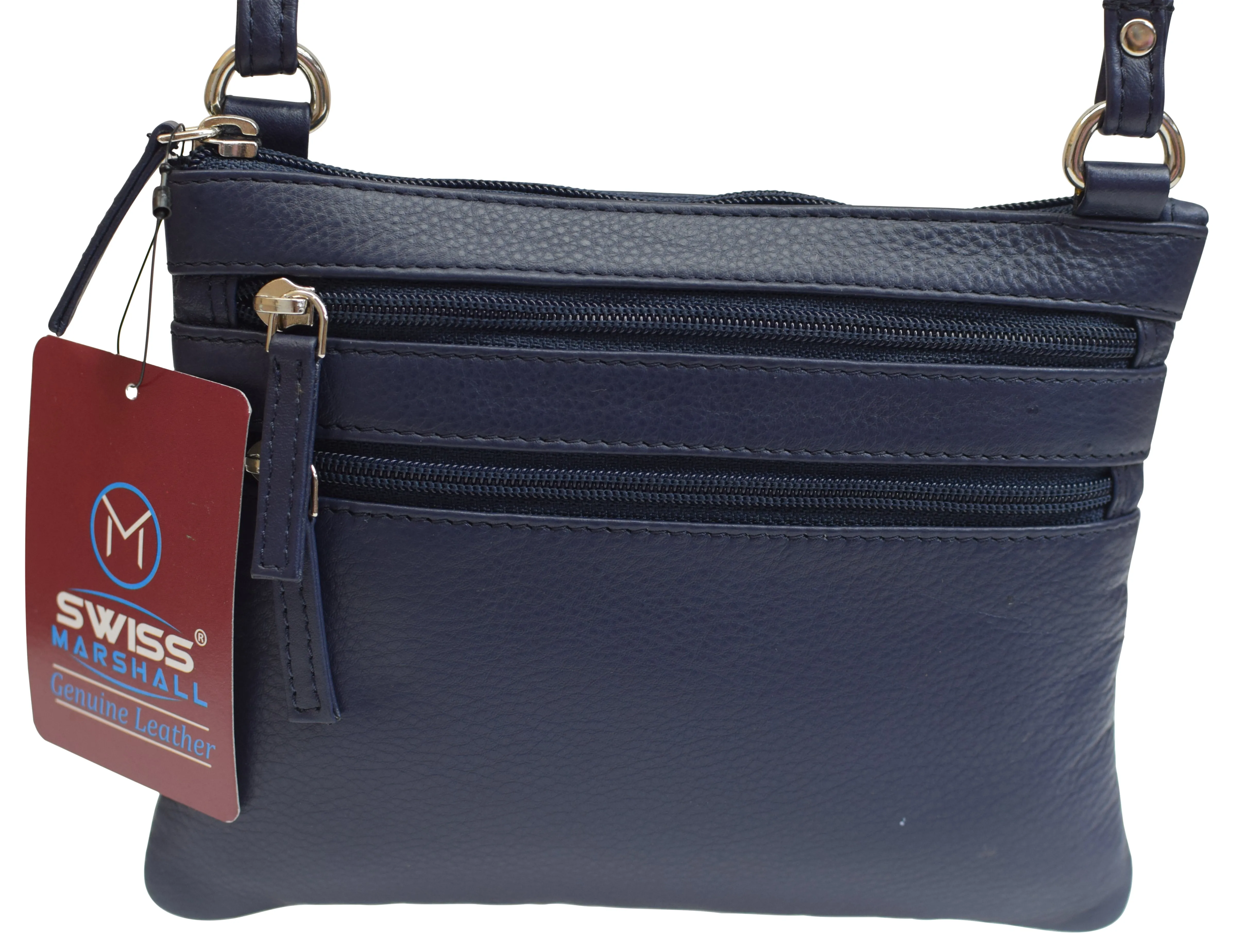 PURSE Cross Body Colors Solid Genuine Leather Handbag Womens Shoulder Strap Bag