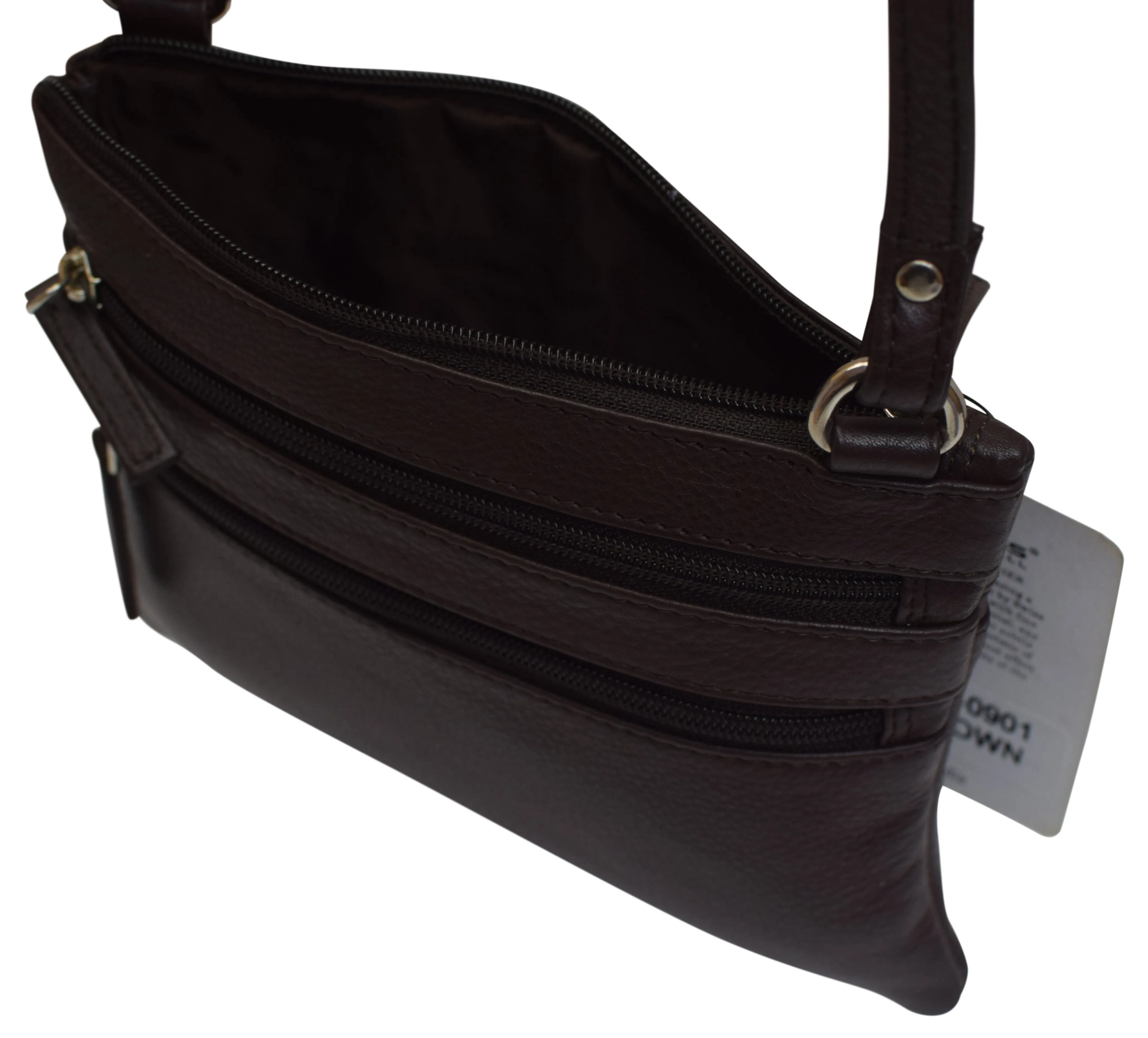 PURSE Cross Body Colors Solid Genuine Leather Handbag Womens Shoulder Strap Bag