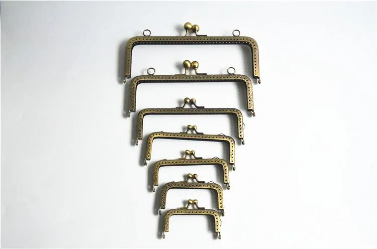 Retro Bronze Purse Frame Sewing Purse Frame Various Size 6.5/7.5/8.5/10.5/12.5/15/18/20cm(2"to 8")