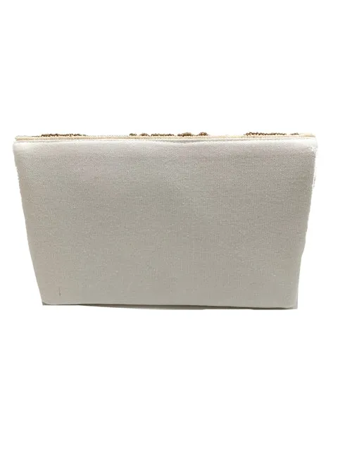 Silver & Gold Beaded Clutch