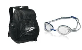 SPEEDO Team Pro Backpack /Vanquisher 2.0 Goggle Bundle