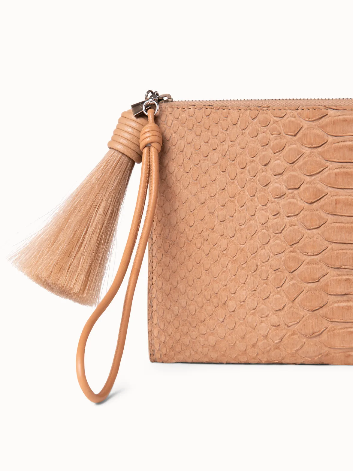 Tassle Pouch in Python Nubuck BC