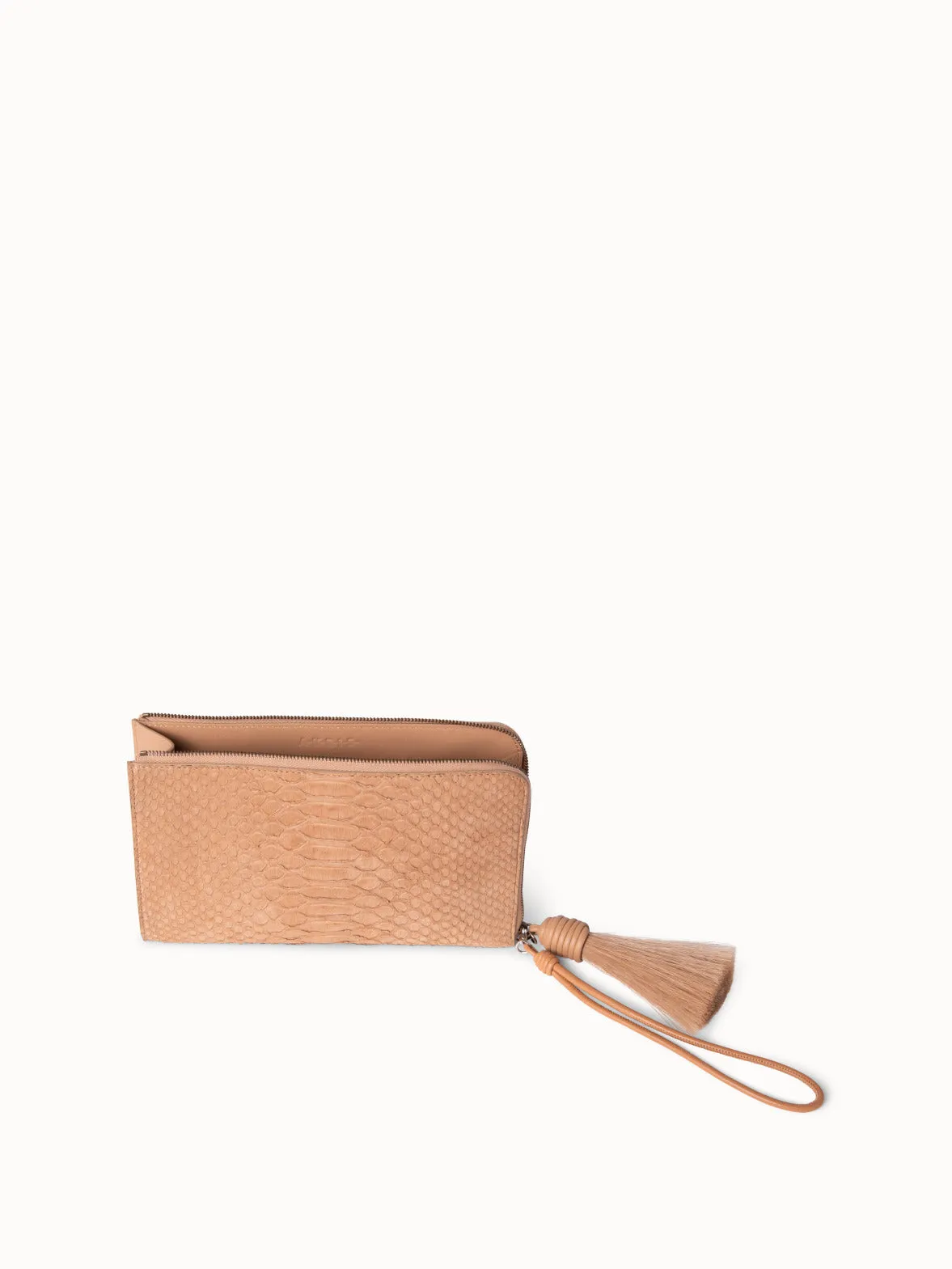 Tassle Pouch in Python Nubuck BC