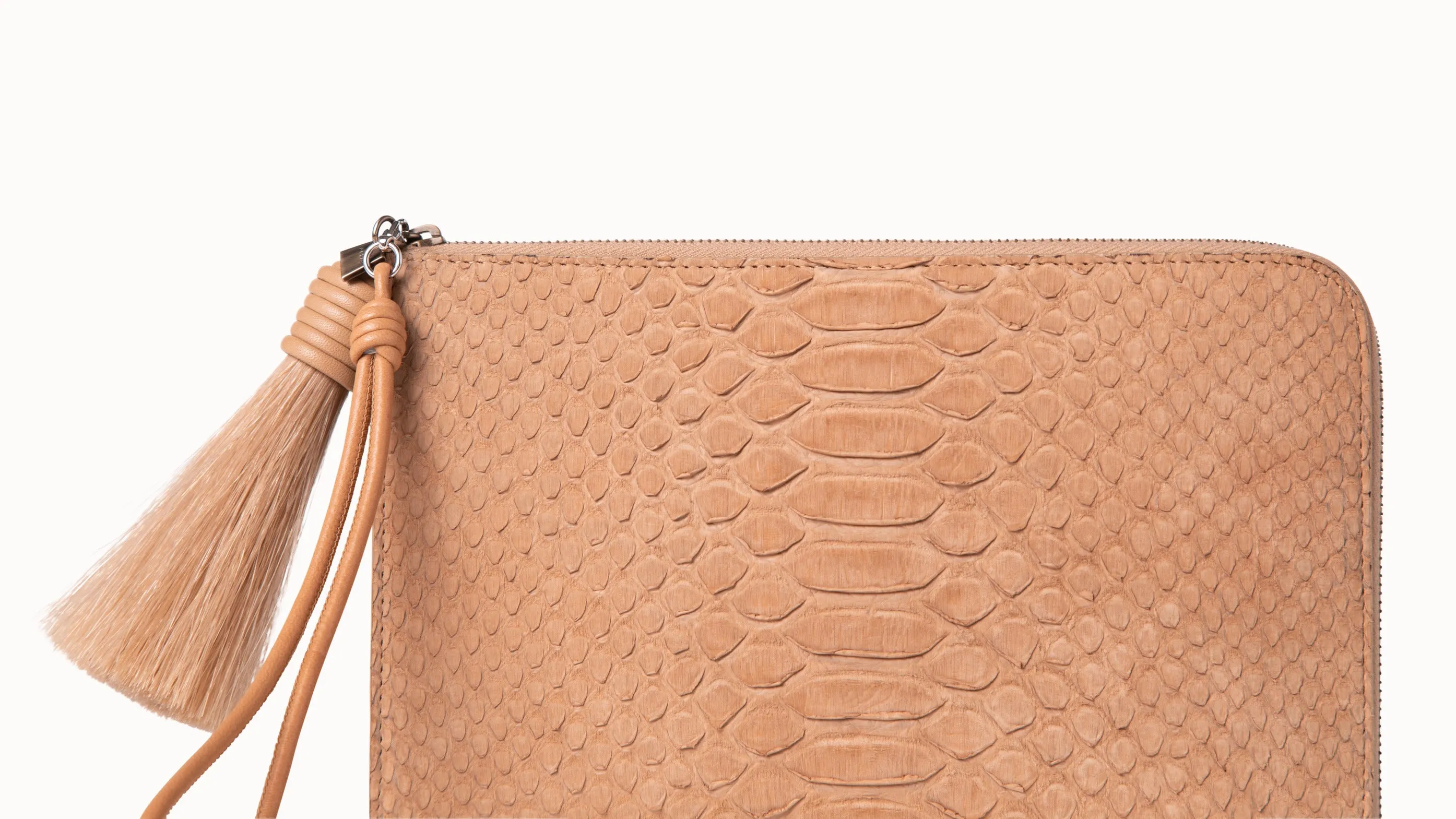 Tassle Pouch in Python Nubuck BC