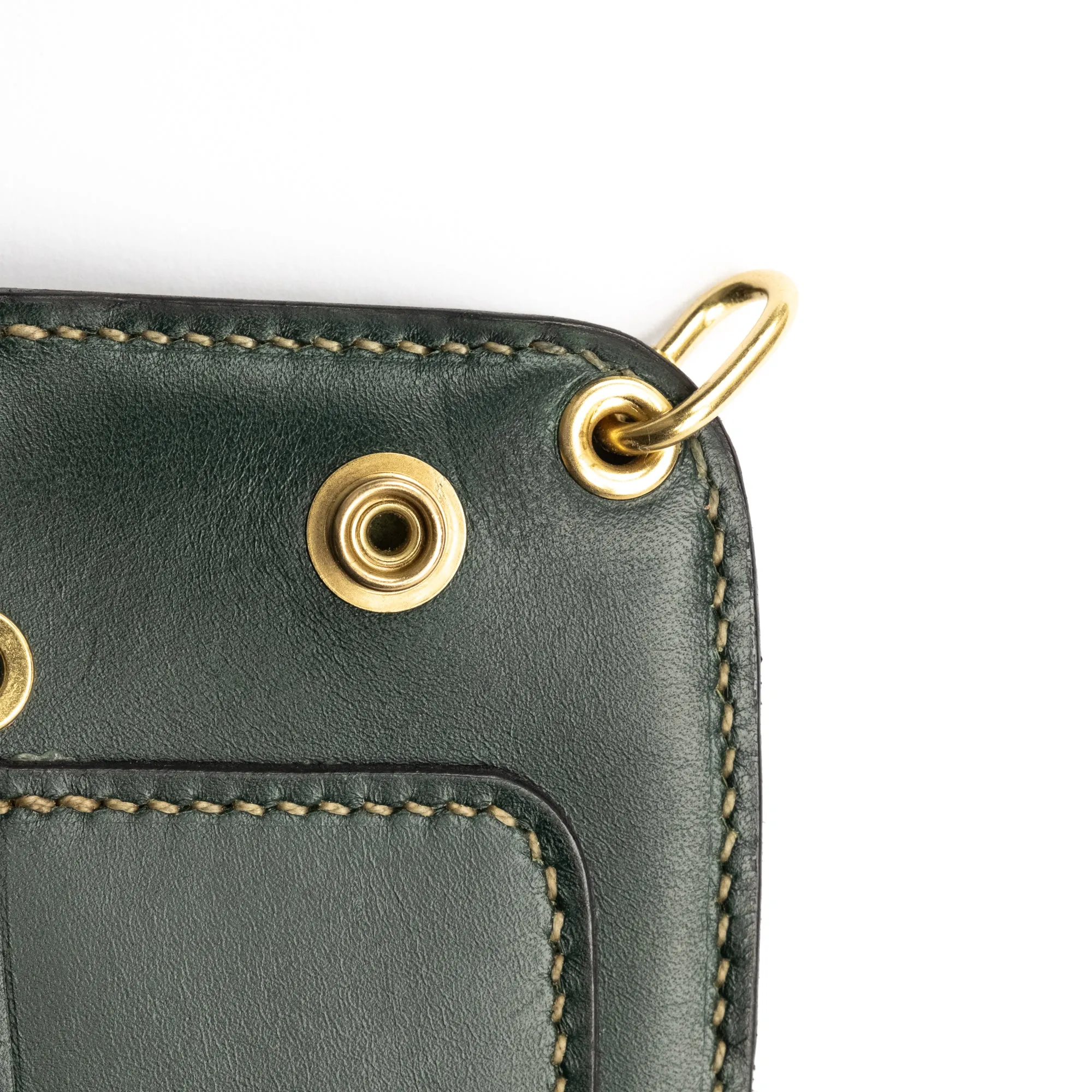 The Black Acre Phantom Wallet Green Bridle