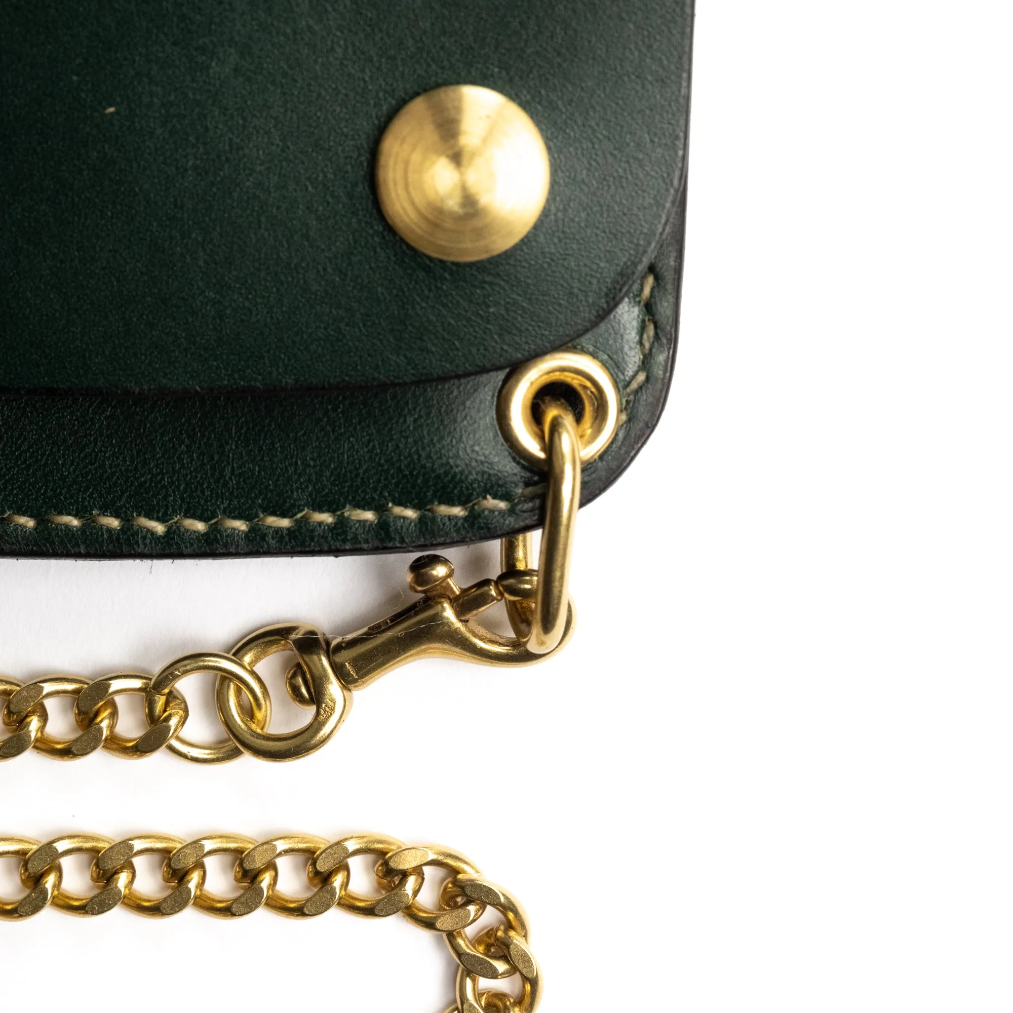 The Black Acre Phantom Wallet Green Bridle