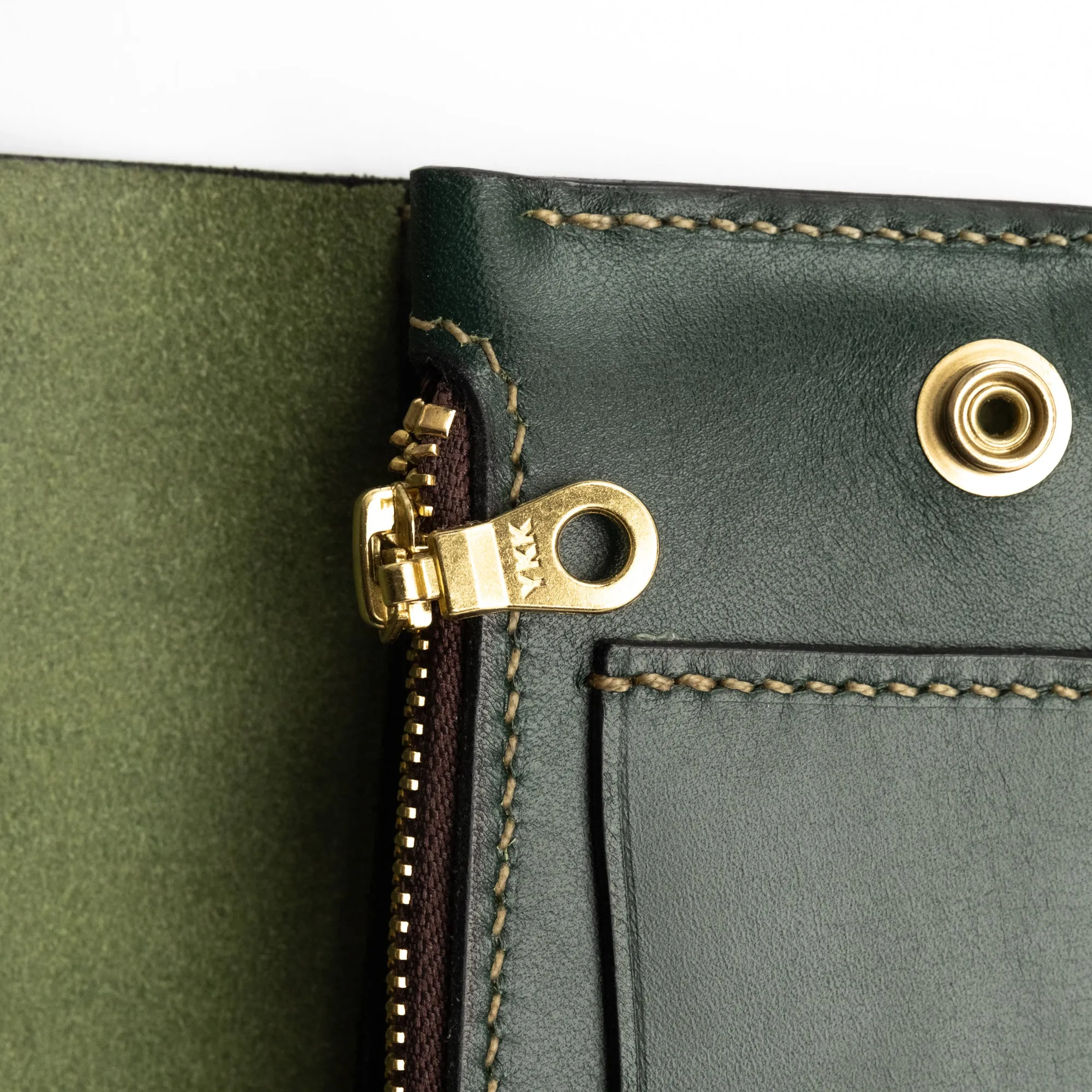 The Black Acre Phantom Wallet Green Bridle